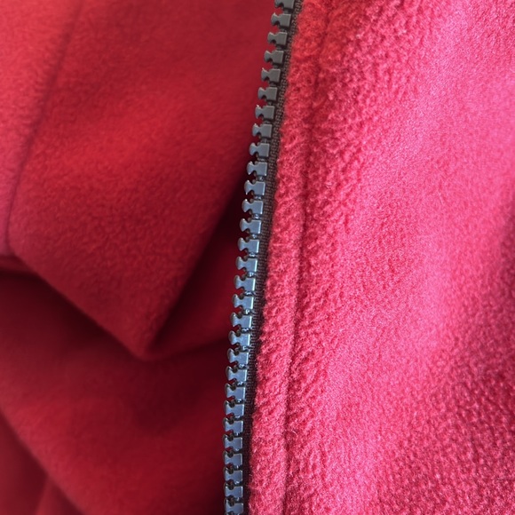 Men’s north face full zip fleece burgundy size large - Picture 3 of 4
